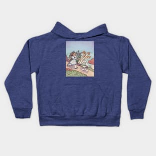 Alice Chased the White Rabbit Kids Hoodie